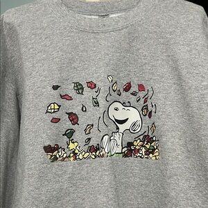 Gildan Gray Sweatshirt with Cartoon Design